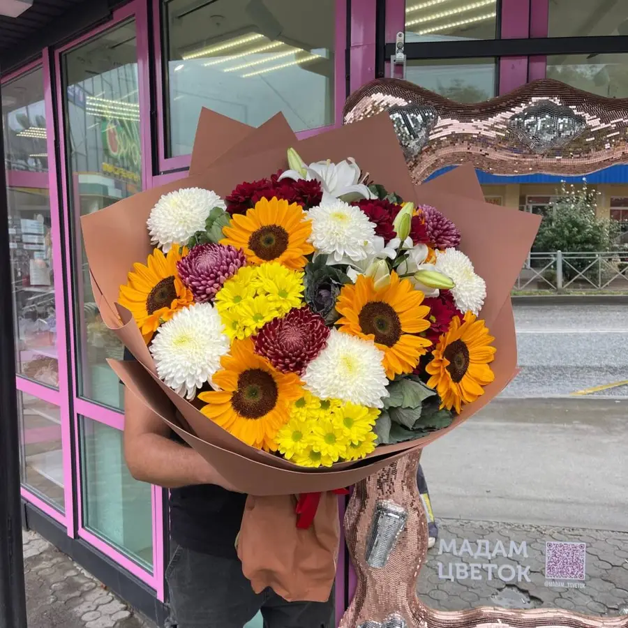 Букет-гигант Подсолнух фото